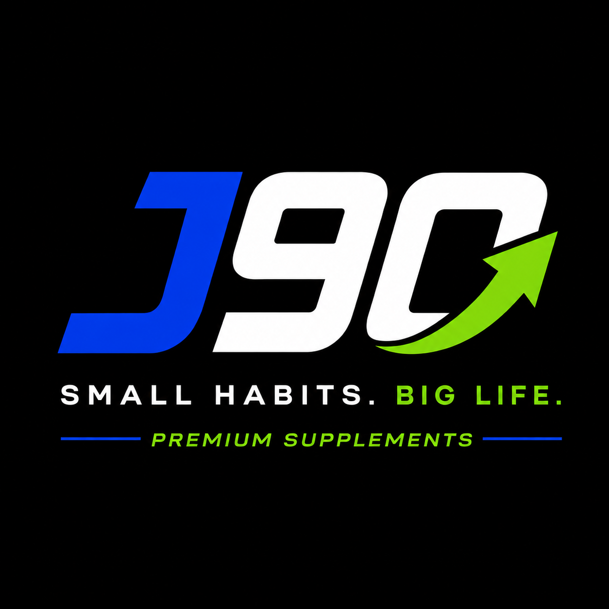 J90 — Small Habits. Big Life. Premium Supplements